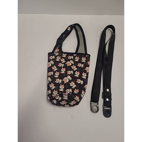 Water Bottle Sleeve Bag Portable Pouch Neoprene Outdoor Travel Dog Print Corgi - Picture 4 of 8